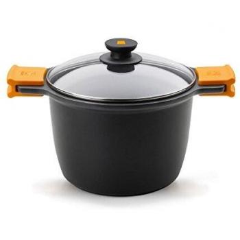 BRA Efficient Marmite 20 cm en fonte d'aluminium avec couvercle