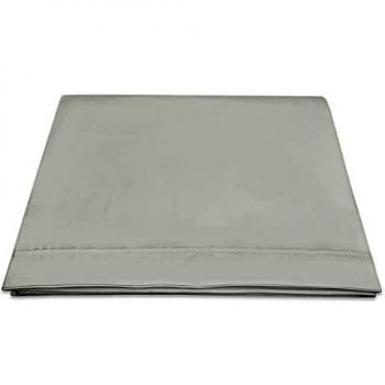 100% Cotton 400tc Flat Sheet Single Silver