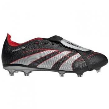 Adidas Predator League FG/AG Obsidian Strike Limited Edition – Core Black, Silver Metallic, Vivid Red Combo
