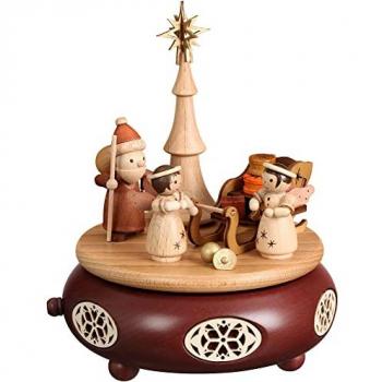 Zeidler Holzkunst Spieldose Bescherung, Weihnachten, Stille Nacht
