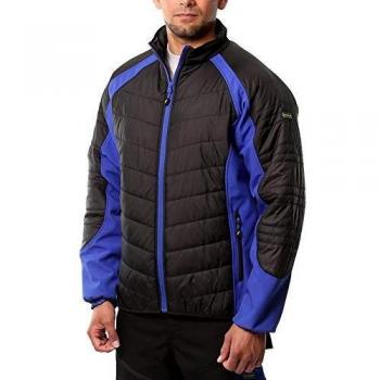 Goodyear Arbeitskleidung Herren: Wärmende gepolsterte Jacke – XL, Schwarz/Royal
