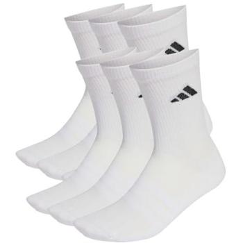 Adidas Sock Cushion Blanc – 6 Pares, Taille L