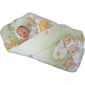 Saco de dormir BlueberryShop para bebé, 0-3 meses, manta de algodón, 78 x 78 cm