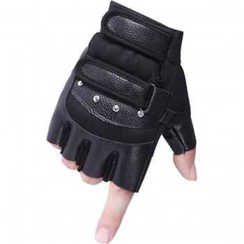 Lightweight Fingerless Motorcycle Gloves for Sports