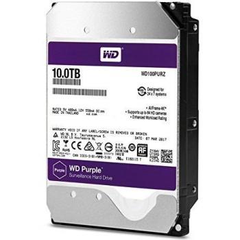 WD Purple 10 TB 3.5 SATA III per sistemi di sorveglianza