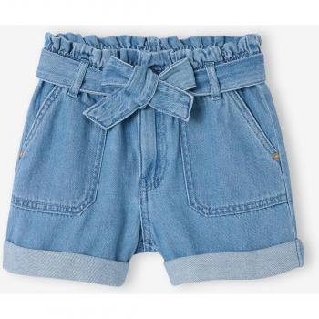 VERTBAUDET Short Femme Denim Léger Style Paperbag