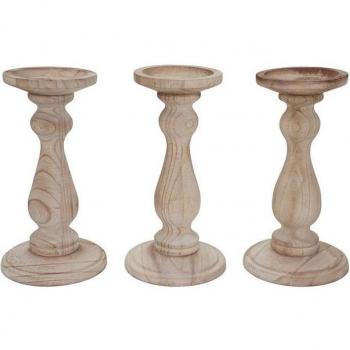 Lucio Kerzenhalter Set aus Holz