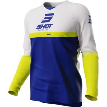 Shot Draw Maillot Reflet Bleu-Blanc, Taille 10-11