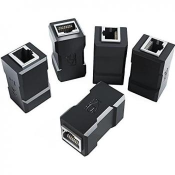 KabelDirekt – 5× RJ45-Netzwerk-Koppler – CAT 6A