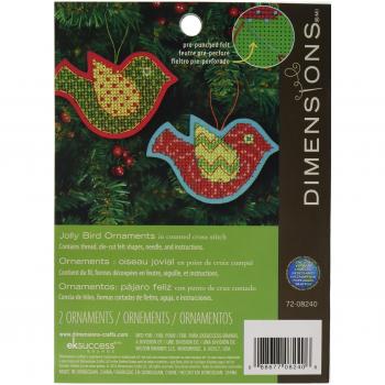 Dimensions Bird Felt Ornament Counted Cross Stitch Kit