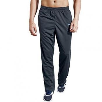 Athletic Edge Luwell Men’s Quick Dry Tracksuit Pants (Grey XL)