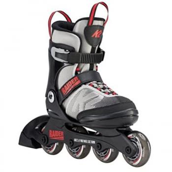 K2 Raider Kinder Inlineskates Grau/Rot/Schwarz (32‑37)