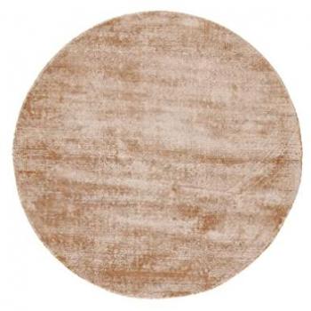 Ava Silky Viscose Round Rug 200cm Beige
