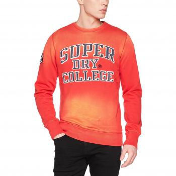 Sweat Crew Superdry Upstate Wash, Capuche Homme, Rouge (Up State Red)