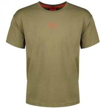 Camicia Hugo Laze a maniche corte verde oliva