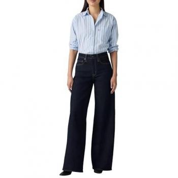 Levi’s 728 High Rise Wide Leg Denim Blu Navy