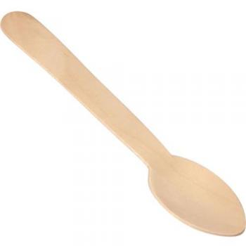 Set Cucchiaini Dolci Algon in Legno – 13,8 cm (50 unità)