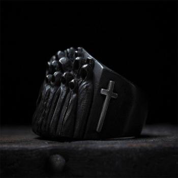 Unique Silver Color Skull Ring