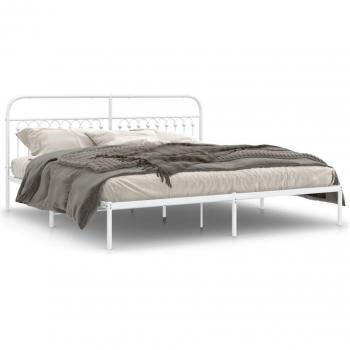 Cama Estilo Industrial Blancas 193x203 – Maison Exclusive