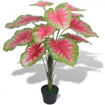 Jardinier Artificiel : Caladium 85 cm, vert-rouge