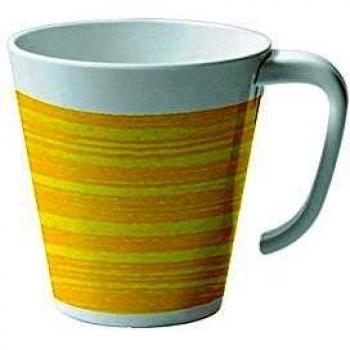 WACA® 1986-221 325‑ml Bistro‑Tasse, gelb, 95 mm Durchmesser, mit Henkel