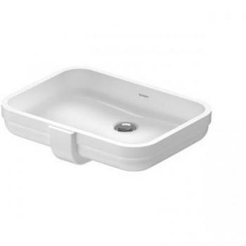 Duravit Soleil lavabo semincasso 49x35 cm, senza foro per miscelatore, bianco