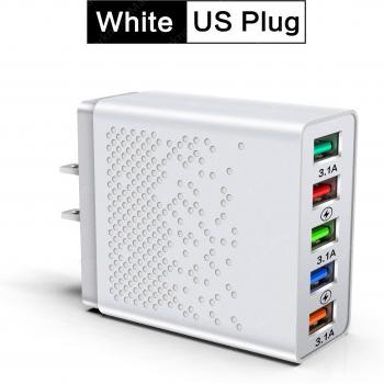 Cargador USB 3.0 de 5 puertos para carga rápida