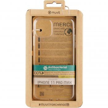 Funda Antibacteriana Muvit Recycletek para Apple iPhone 11 Pro Max