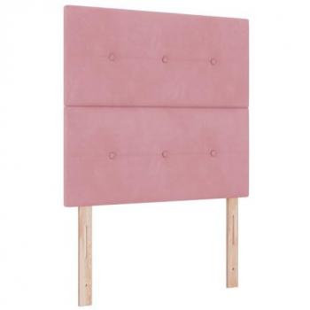 Rose velours tête de lit 90 cm, installation murale vidaXL