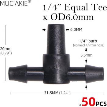 T-Connector Goteo Jardín 50 Uds