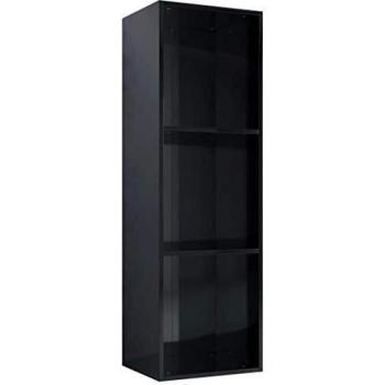 Mobile per TV Nero Lucido 36x30x114 cm