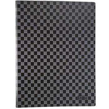 Portadocumenti A4 20 tasche nero a quadretti