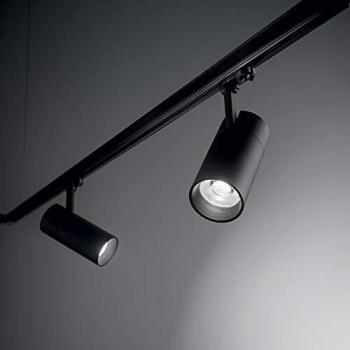 Proiettore Cilindrico Quick Alluminio Nero Led 21W 4000K On-Off Cri90