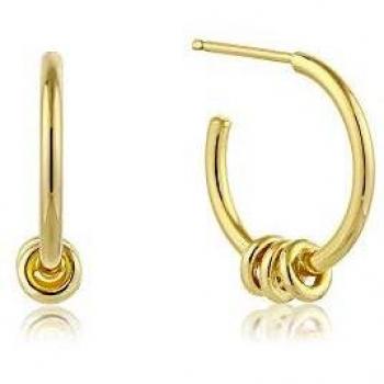 Pendientes Ania Haie Modern Minimalism en Plata 925 y Oro 14k