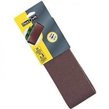 Flexovit Sanding Belts 100 x 610mm Medium 80G Pack of 2