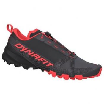 Zapatillas Dynafit Trekking Traverse en Negro y Gris con Accento Coral, 38.5 mujer