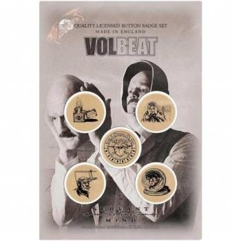 Pack de 5 Badges Volbeat Servant Of The Mind