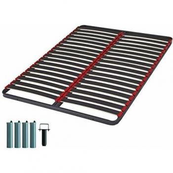 EBAC Literie Sommière à lattes Iota 120x190 – 36 lattes bois