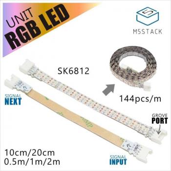 Cable M5Stack SK6812 RGB con Puerto GROVE 2m/1m/50cm/20cm/10cm