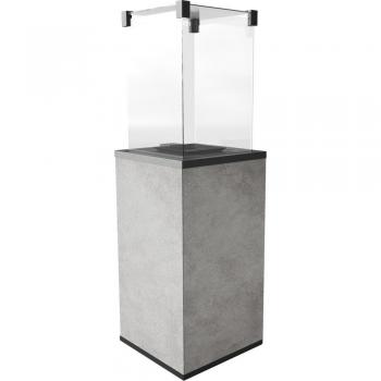 Gasgestookte Terrasverwarmer Quartz Paneel Sinterbasis Grijs Handbediening 8,2 kW