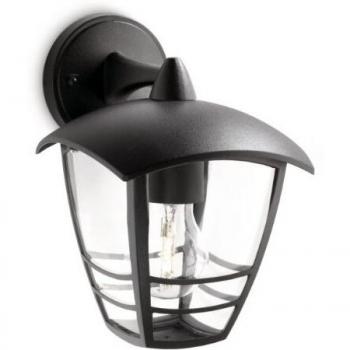 Aplique de Pared Philips Aplique mural Negro Aluminio 60 W E27
