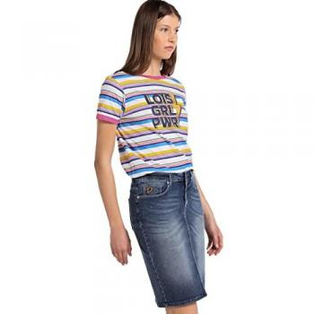 Falda Denim Lois Jeans Tiro Alto