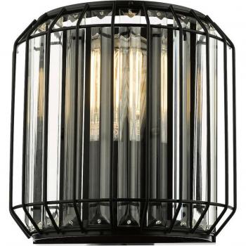 Naeva 2-Light Wall Lamp in Elegant Matte Black