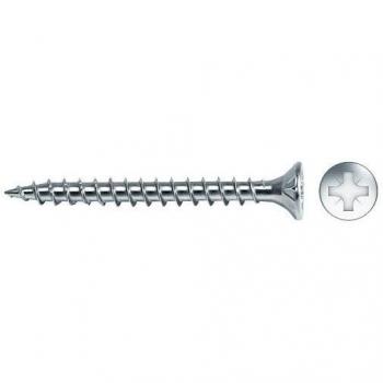 Caja 250 Unid. Tornillo Madera Avellanado Pozi Din/ref Vlox ø5x45mm Zincado+lubr. Celo