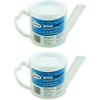 Chef Aid Modern Design Gravy Separator, Clear 400ml White