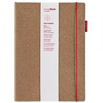 Transotype senseBook RED RUBBER Design Notizbuch, mit rotem Gummiband