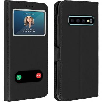 Avizar Towind Series Hülle für Galaxy S10+, Schwarz