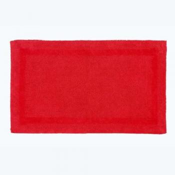 Grand tapis de bain couleur rouge Homescapes 70×120 cm
