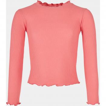 URBAN CLASSICS Langarmshirt Mädchen Rippstruktur (1-tlg)
