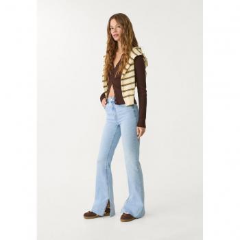 Blù Medio Flare Denim Stradivarius 36